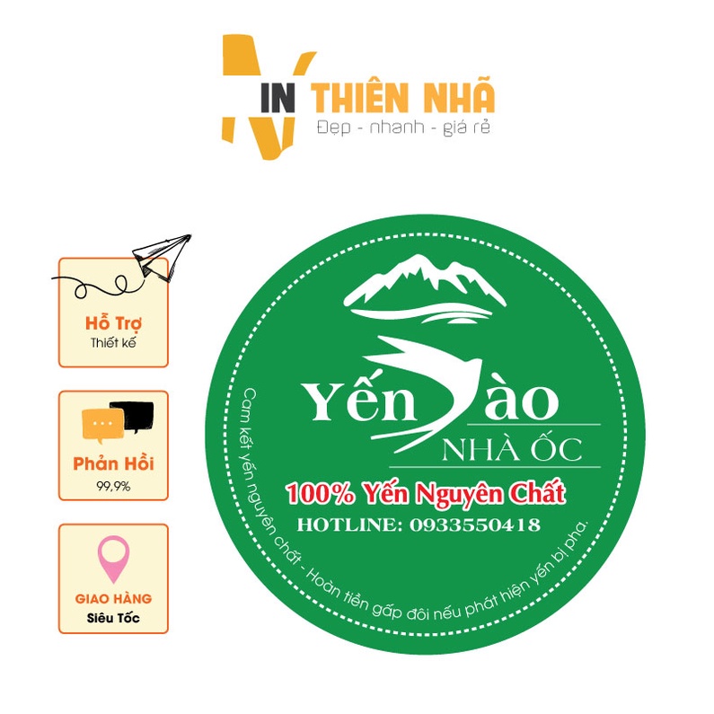 In tem nhãn decan nhựa, tem chống nước, thiết kế cắt bế theo yêu cầu