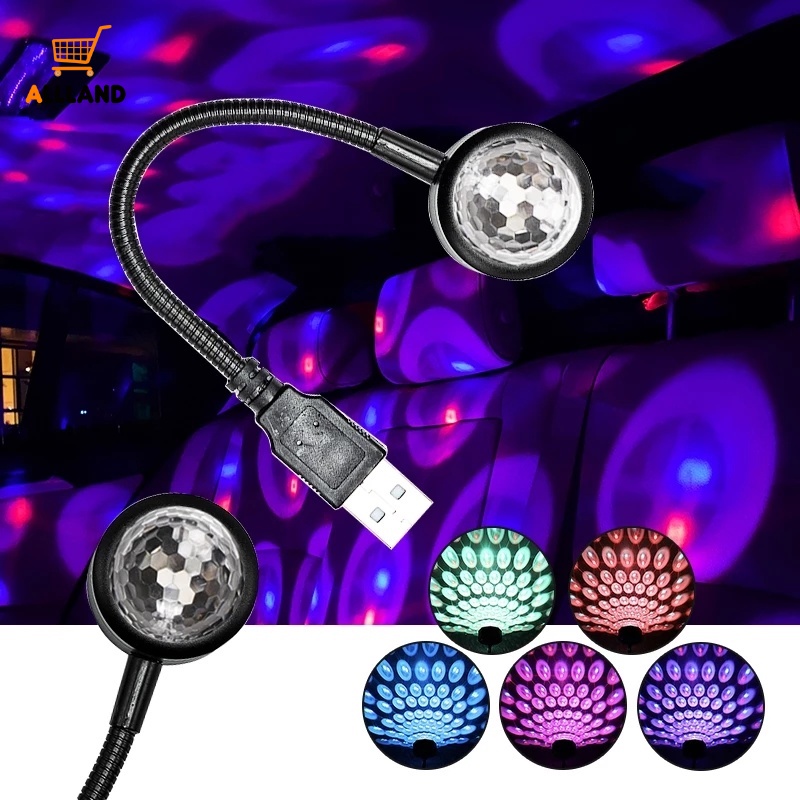 Đèn LED Chiếu Sáng Hình Bầu Trời Đầy Sao / Galaxy Cổng USB Gắn Trần Xe Hơi