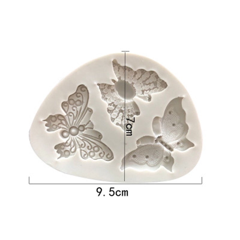 Khuôn Silicone Tạo Hình Bươm Bướm Làm Bánh Kẹo Tiện Dụng