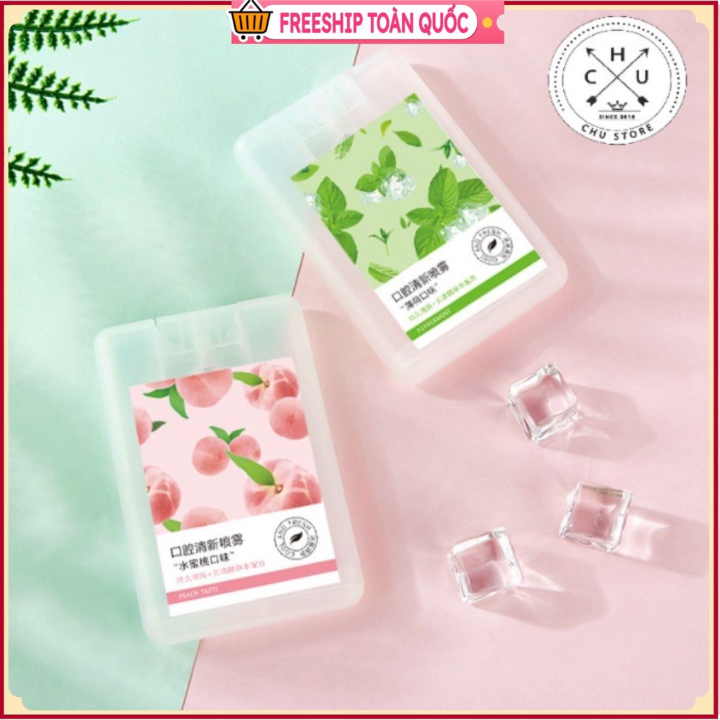 PVN33181 Xịt Thơm Miệng Heyxi Vị Đào, Trà Xanh Thơm Mát t2 .