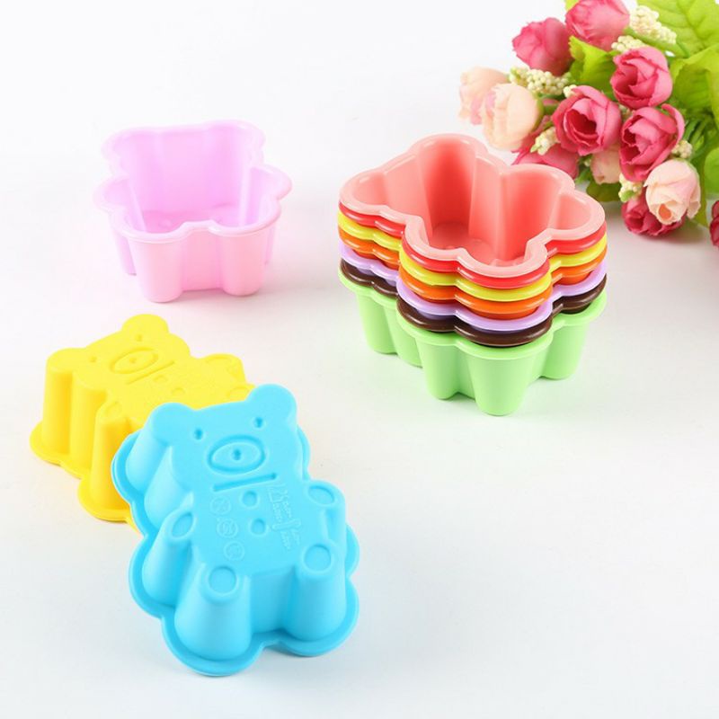 Khuôn silicone nhiều mẫu xinh làm bánh cho bé ăn dặm