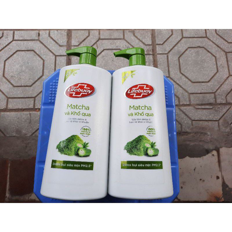 Sữa tắm LIFEBUOY  Matcha khổ qua / Than hoạt tính  800g