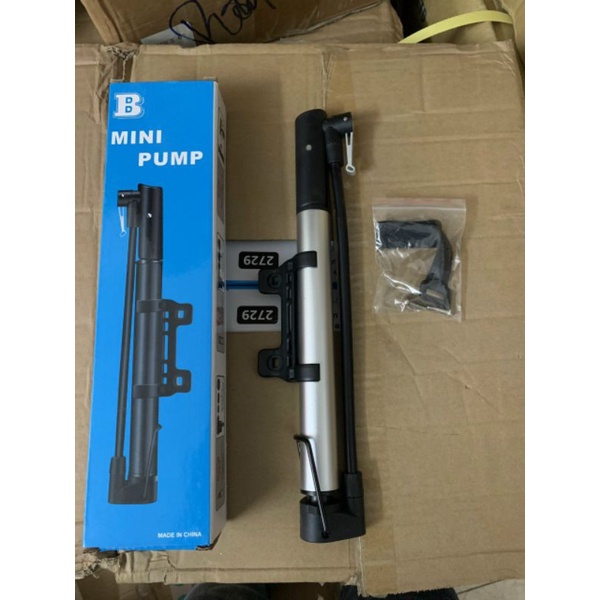 Bơm Xe Đạp Mini Pump - Nhỏ Gọn, Treo Xe Tiện lợi, Áp suất cao