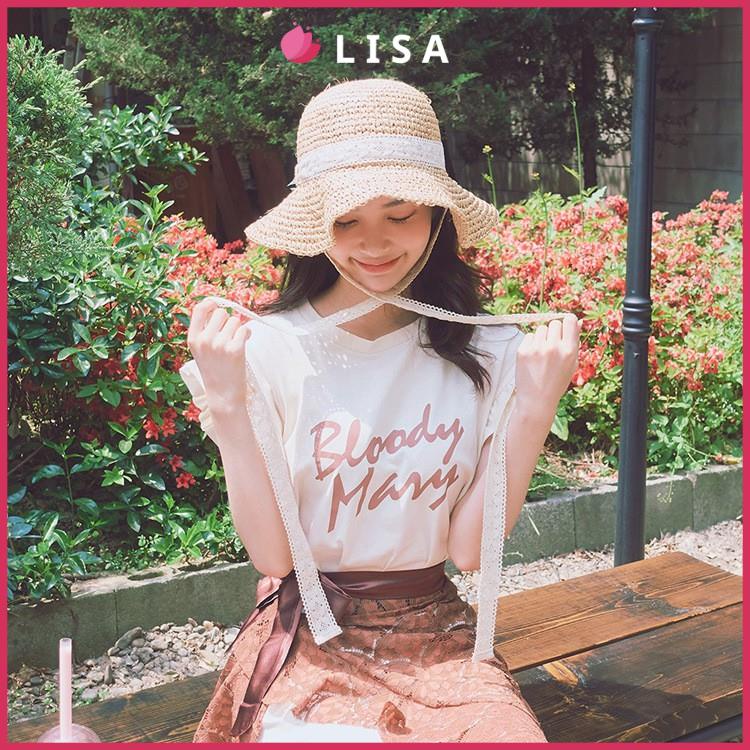 [LOẠI 1] Mũ Cói Mềm Tiểu Thư Quai Nơ Ren, Nón Cói Mềm VINTAGE Sang Chảnh Siêu Xinh M25 -- Lisa