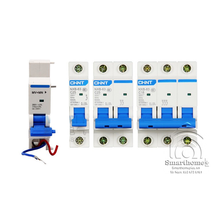 Cuộn Ngắt Aptomat NXB Bảo Vệ Quá Áp Thấp Áp 220V Chint MVMN