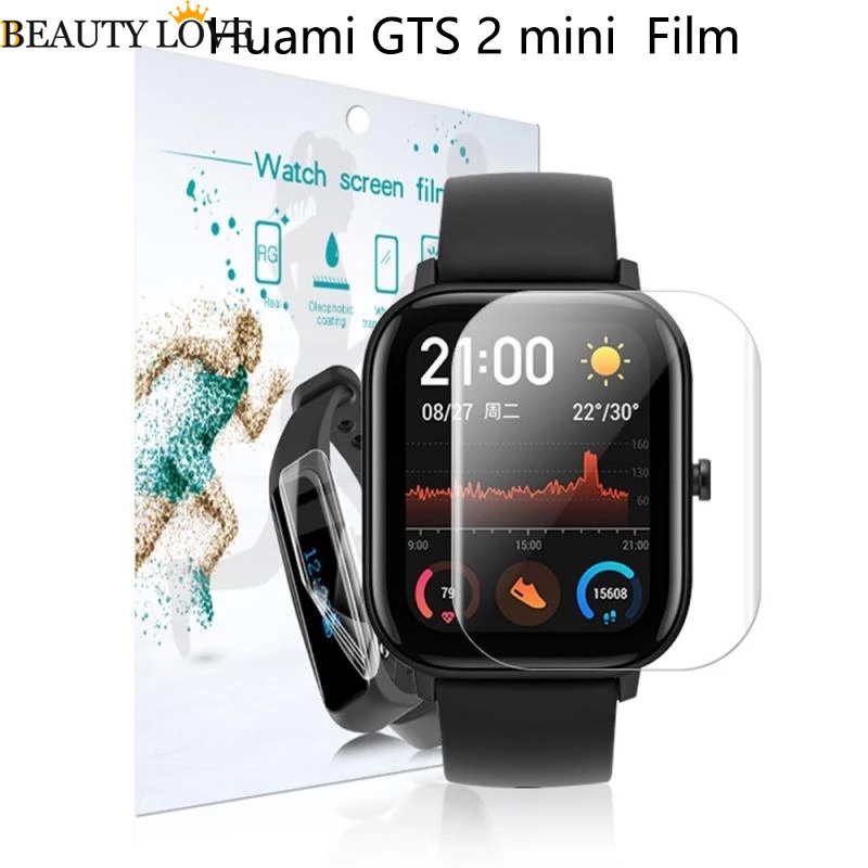Miếng Dán Bảo Vệ Màn Hình Bằng Hydrogel / Full HD Bằng TPU Dẻo Trong Suốt Viền Cong Cho Huami Amazfit GTS 2 Mini Watch