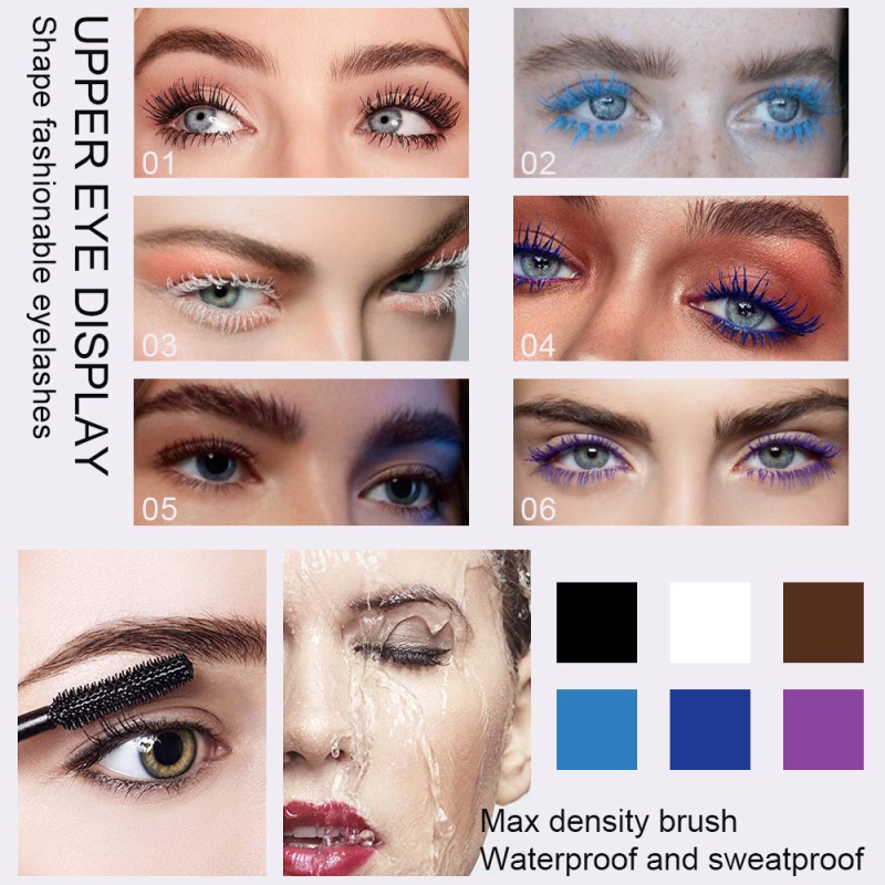 Mascara DNM 6 Màu Tùy Chọn Chống Nước Chống Mồ Hôi Không Nhòe Tiện Dụng