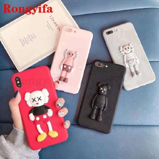 Ốp điện thoại mềm màu kẹo họa tiết Kaws gấu sang trọng cho Samsung Galaxy Note 20 Ultra A51 A71 M31 M51 A21S