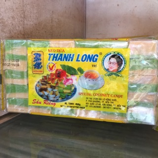 Kẹo dừa sữa dứa sầu riêng 450gr date luôn mới