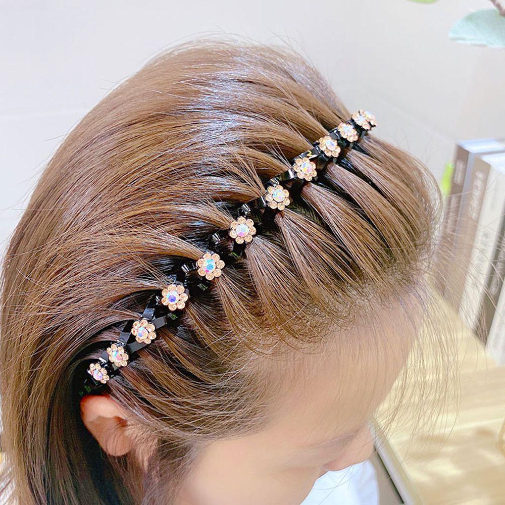 TWINKLE Băng Đô Cài Tóc Mỏng Lấp Lánh Chống Trượt Thời Trang Cho Nữ