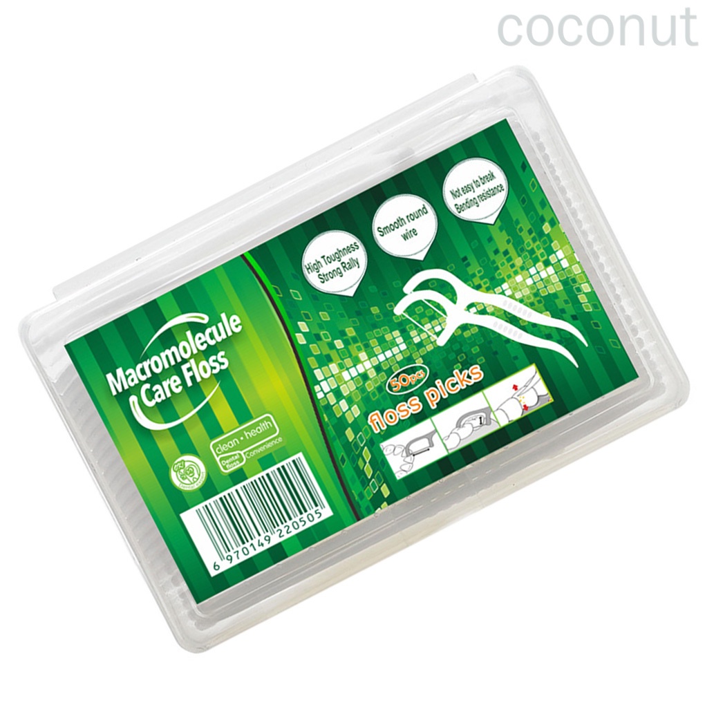Bộ 50 Cuộn Chỉ Nha Khoa Bằng Nhựa Cấp Thực Phẩm Chăm Sóc Sức Khỏe Răng Miệng