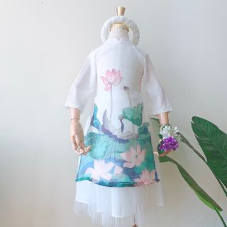 Áo dài cách tân bé gái ( kèm mấn, váy) sỉ và lẻ