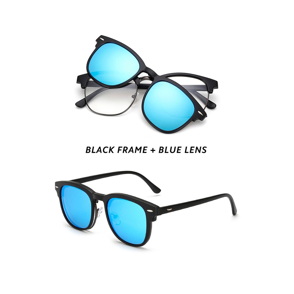 Mắt kính 2 tròng kèm nam châm cá tính thời trang