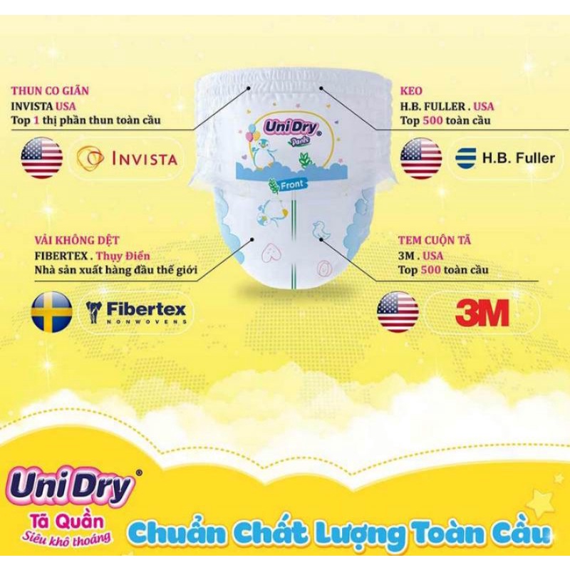 Tã Dán Unidry Super S48/ M42/ L38/ XL34/ M76/ L68/ XL62 mẫu mới