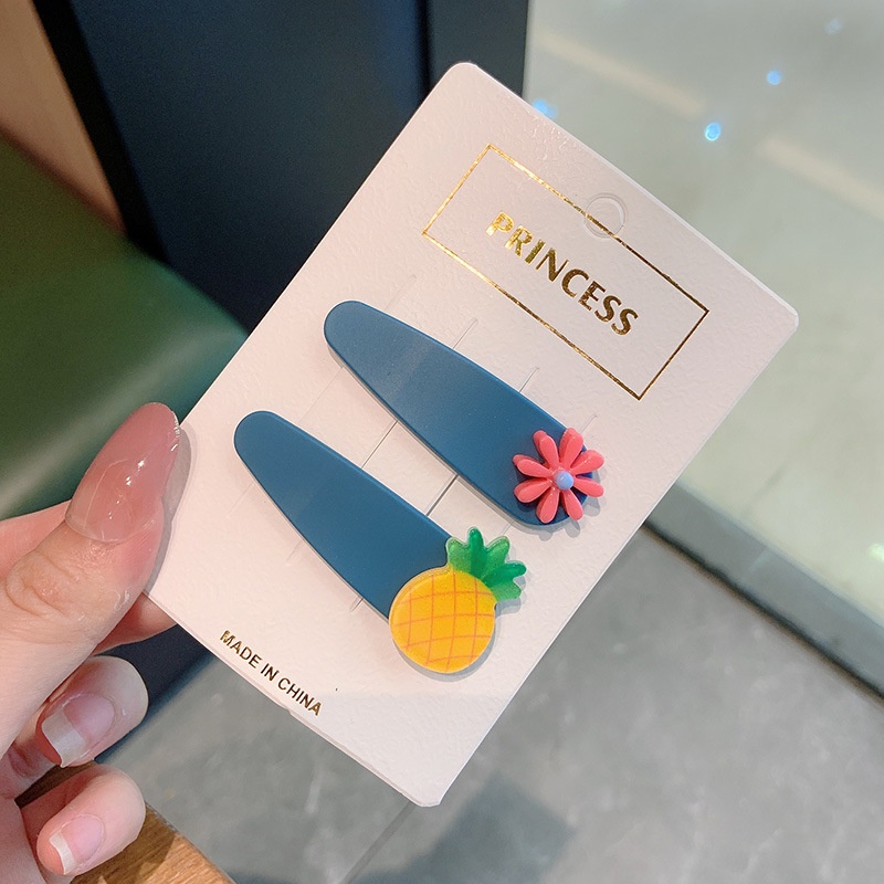 Set 10 Kẹp Tóc Hình Trái Cây Dễ Thương Cho Bé Gái