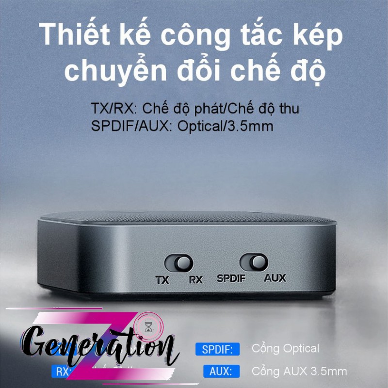 Bộ nhận và phát bluetooth transmitter - receiver hỗ trợ spdif optical + 3.5mm và aptx Ugreen 70158