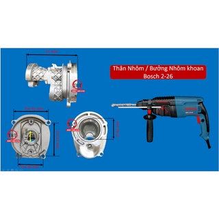 Bưởng nhôm khoan bosc.h ụ nhôm khoan bot, bưởng nhôm máy khoan bê tông 2-26 - 2-28 đầu nhôm 2-26 2-28