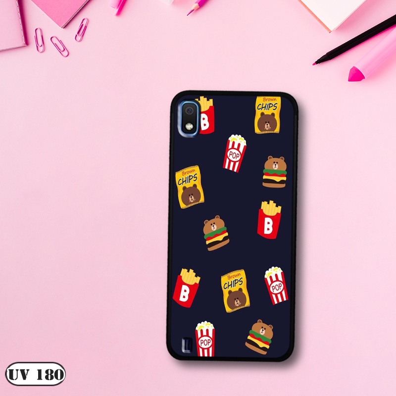 Ốp lưng  Samsung Galaxy A10 - Lưng nhám viền dẻo in 2D