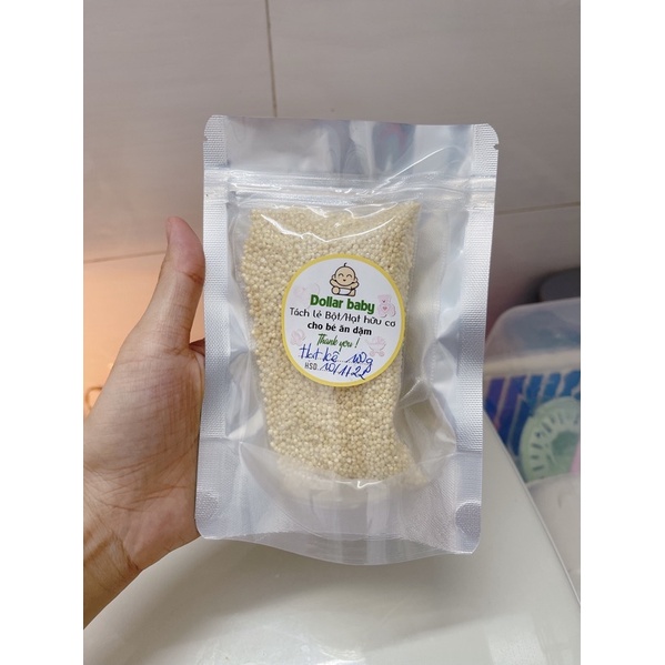 Hạt kê vàng hữu cơ đã tách vỏ Darvet (500g) tách lẻ 100g làm sữa hạt, các món súp, nấu chè, trộn salad