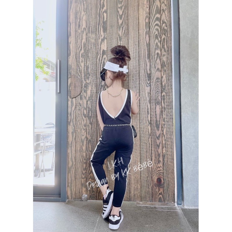 Bộ jumsuit thể thao adidas cho bé gái