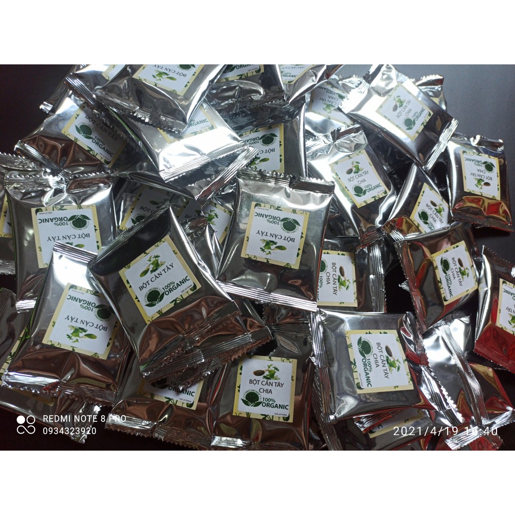 20 gói x 5gr 100Gr BỘT CẦN TÂY ORGANIC