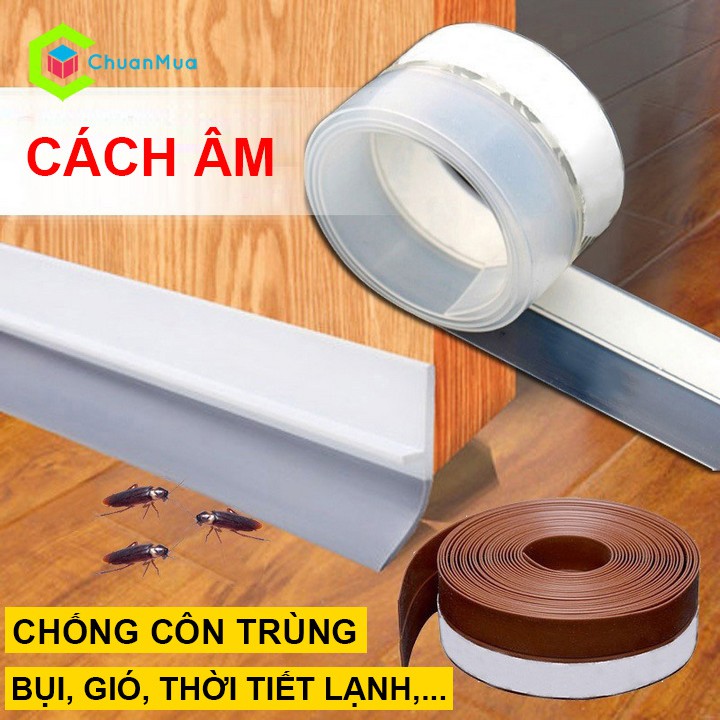 Băng Dán Cao Su Bịt Kín Chống Côn Trùng, Bụi, Gió,... - Ron (Gioăng) Cao Su Dán Khe Hở Chân Cửa