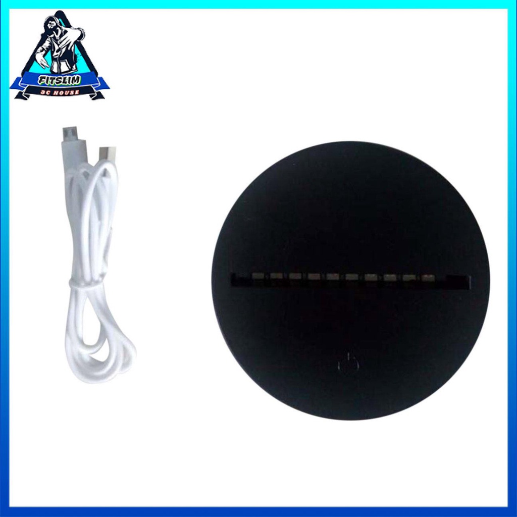 Đế đèn LED cho Ảo ảnh 3D Ánh sáng ban đêm 7 màu Thay thế công tắc cảm ứng