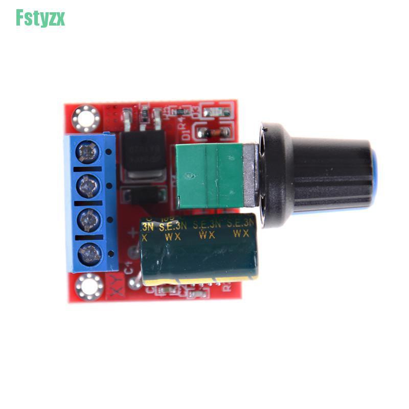 fstyzx Mini DC Motor PWM Speed Controller 5A 4.5V-35V Speed Control Switch LED Dimmer