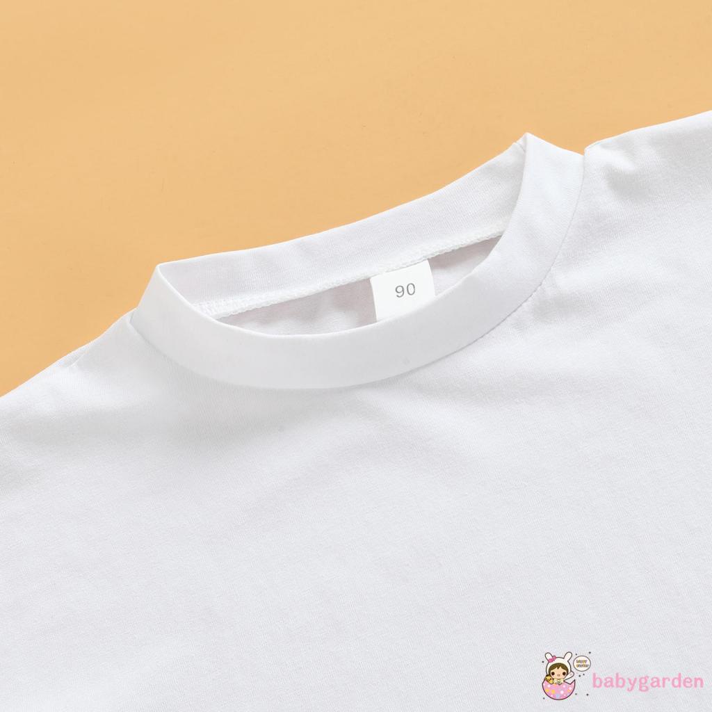 Váy thun tay ngắn kiểu cổ tròn trơn phối dây buộc thời trang cho bé gái từ 1 - 6 tuổi