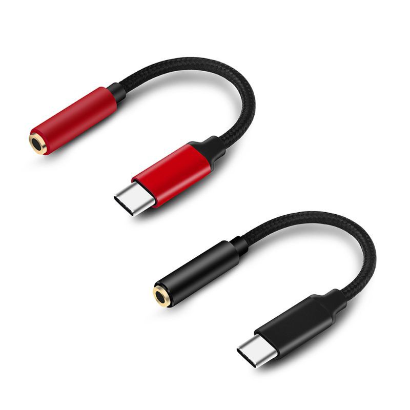 QUU USB C Headphone Jack Adapter Type C Male to 3.5MM Female Aux Audio Cable for Samsung Xiaomi Huawei HTC OnePlus Cellphones