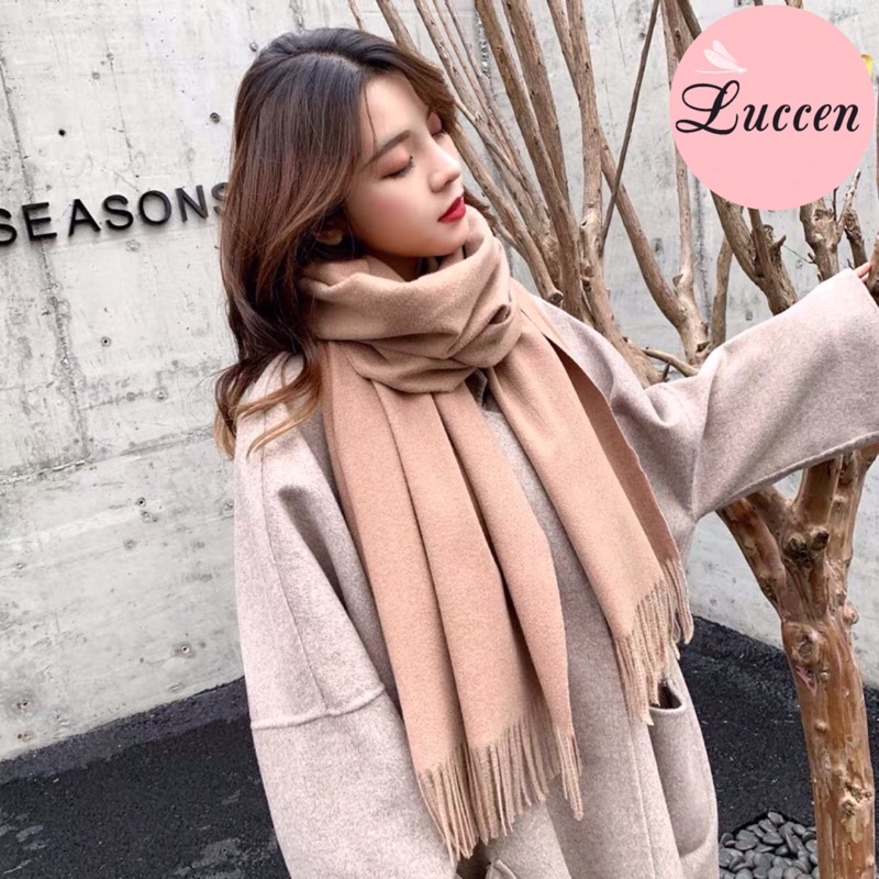 Khăn Quàng Cổ Nữ Cashmere Phong Cách Hàn Quốc