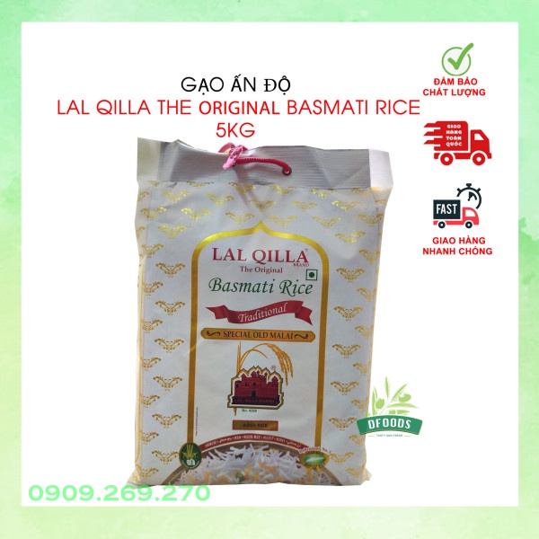 Gạo Basmati India LaQuiLa 5kg Ấn Độ ngăn ngừa tiểu đường