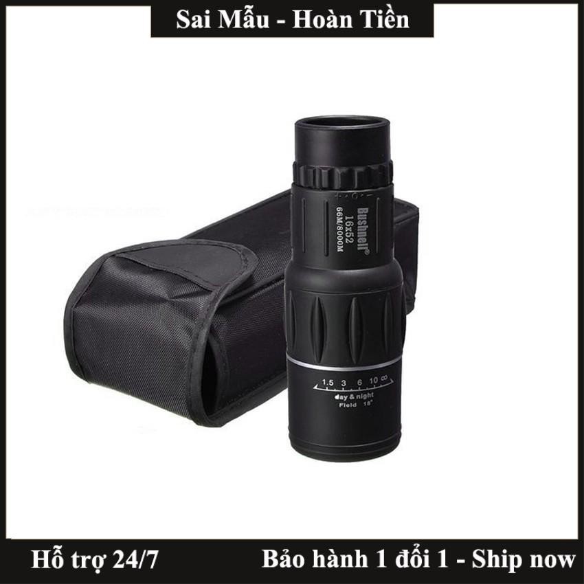 ✔️Ống nhòm một mắt Bushnell 16x52 siêu nét - hỗ trợ nhìn và chụp ảnh từ xa - tặng kèm phụ kiện - Freeship