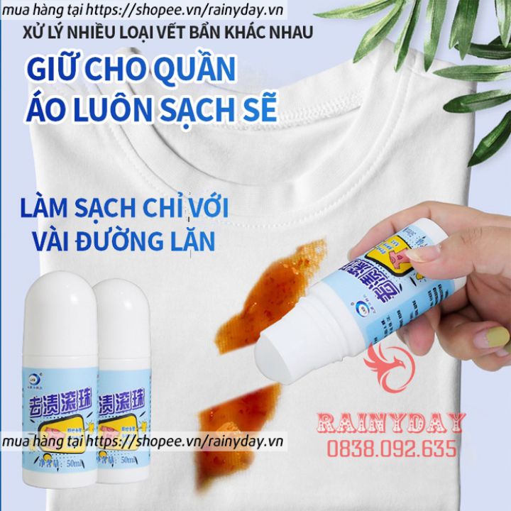 Lăn tẩy trắng quần áo, tẩy sạch vết bẩn trong vài phút dạng tẩy khô đánh sạch mọi vết bẩn