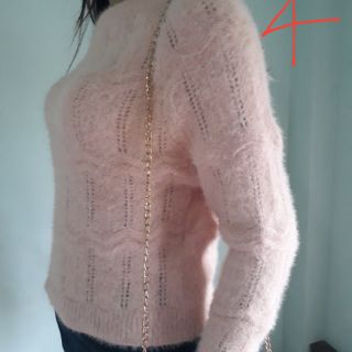 Áo len lông croptop tay dài C016