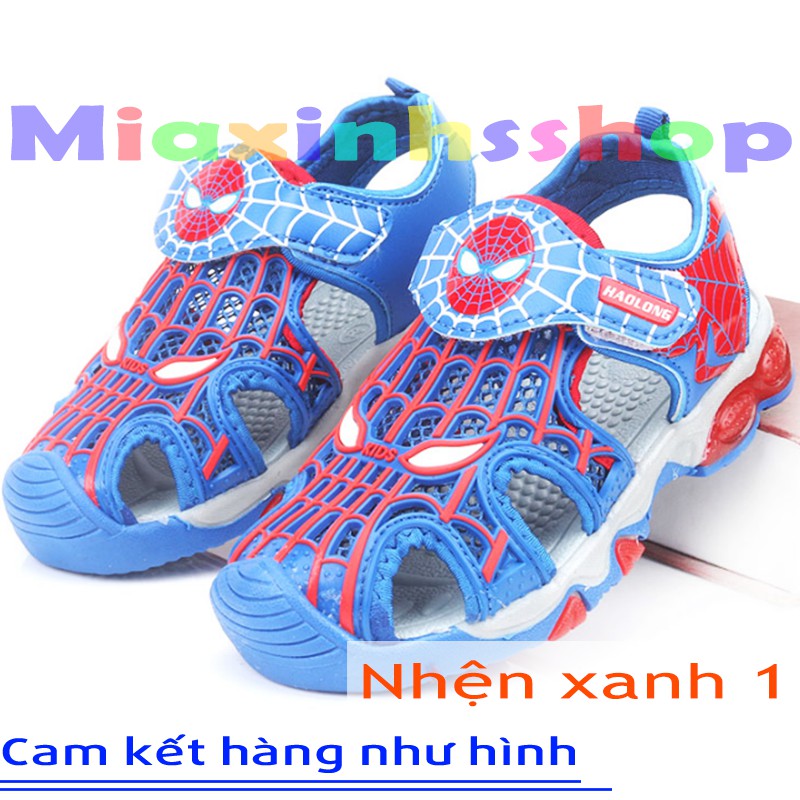 Sandal bé trai bịt mũi siêu nhân nhện Spider Man siêu đẹp và chắc chắn