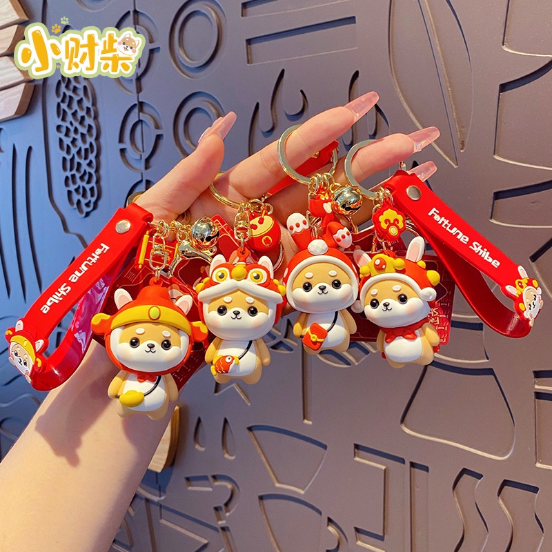 Móc Khóa Hình Chú Thỏ May Mắn Hoạt Hình Dễ Thương