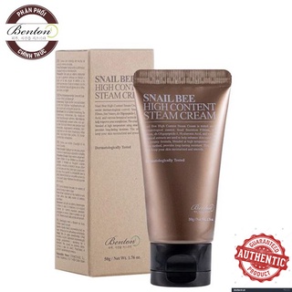 Kem Dưỡng Ẩm Và Phục Hồi Da Chiết Xuất Chất Nhầy Ốc Sên Benton Snail Bee High Content Steam Cream