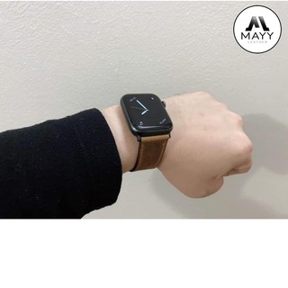 Dây da đồng hồ ap ple w atch da bò sáp ngựa điên