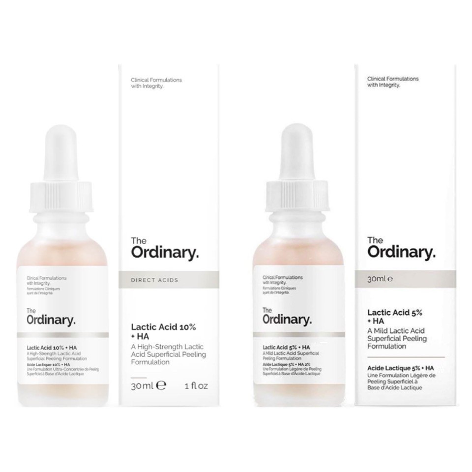 SERUM TẨY TẾ BÀO CHẾT SÁNG DA, MỜ THÂM LACTIC 5% ACID + HA   THE ORDINARY 30ml | BigBuy360 - bigbuy360.vn