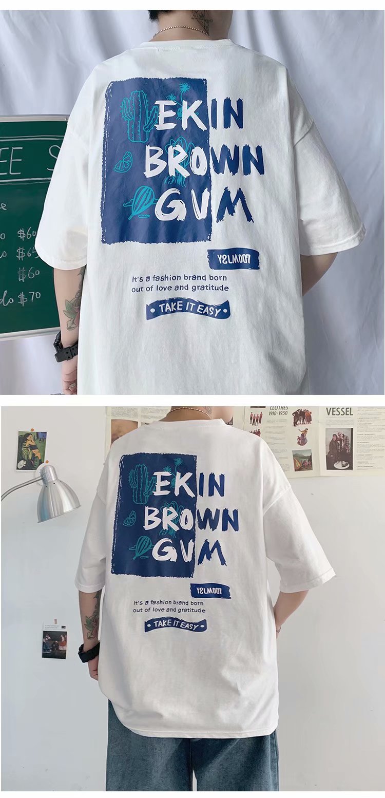 Áo Thun Tay Ngắn Dáng Rộng Năng Động Cá Tính Size S-8XL Cho Cả Nam Và Nữ | BigBuy360 - bigbuy360.vn