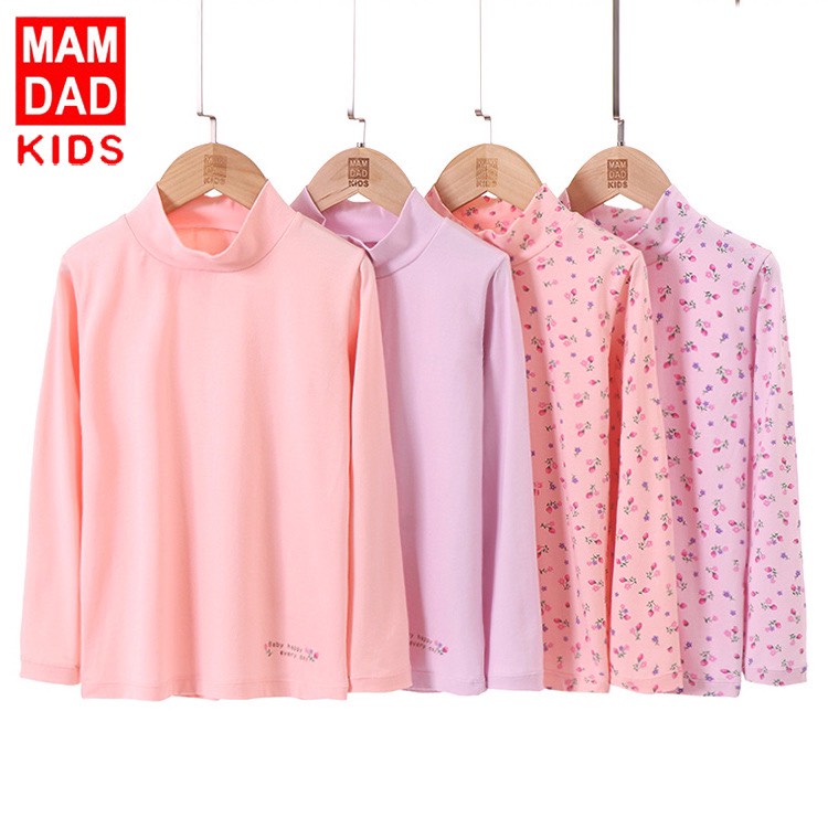 11-45kg Set 2 áo cổ 3p cotton mịn hãng Mamdadkids co giãn 4 chiều cho bé gái