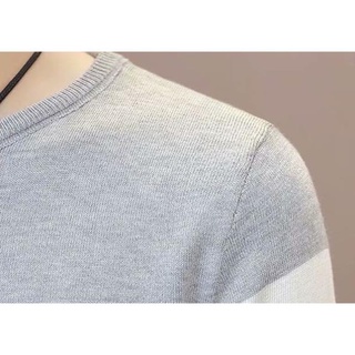 Áo len nam cổ tròn Hàn Quốc siêu đẹp cao cấp hàng hiệu dài tay chất len không xù ):>