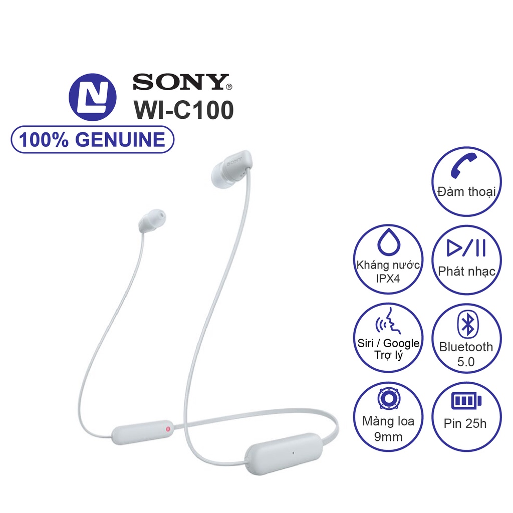 Mới Full box - Tai nghe không dây Sony WI-C100