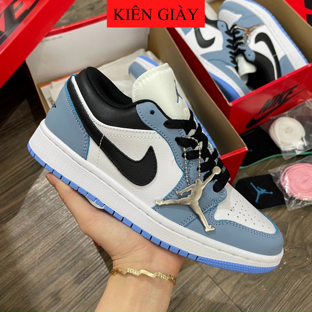 Giày Thể Thao Nam Nữ Kiên JD Thấp Xanh Navy Móc Đen