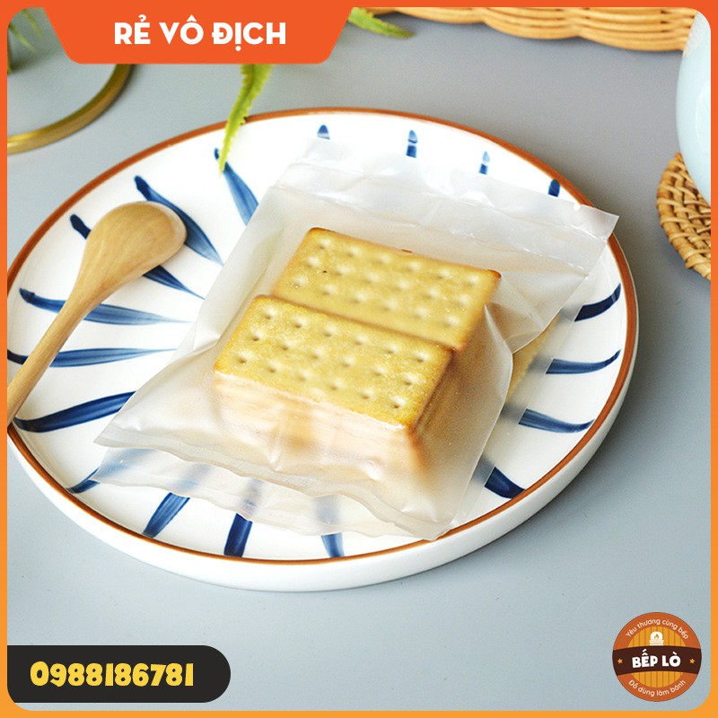 Túi Bánh Quy Trắng Mờ SIÊU ĐẸP CHẤT LƯỢNG - Set 100 Túi