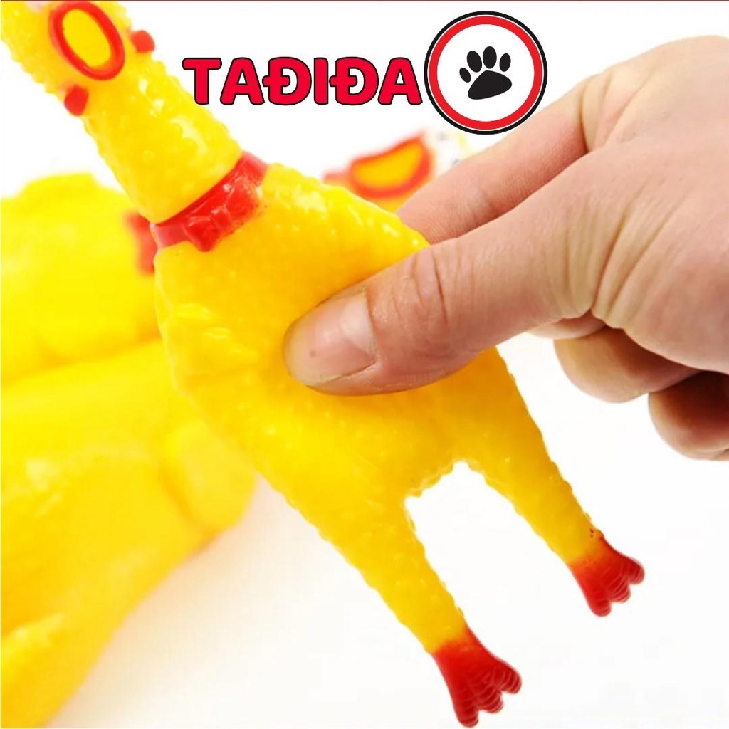 Đồ chơi Gà La Hét cho Chó Mèo vui nhộn , Phụ kiện tương tác với Thú Cưng giãm stress - Tadida Pet