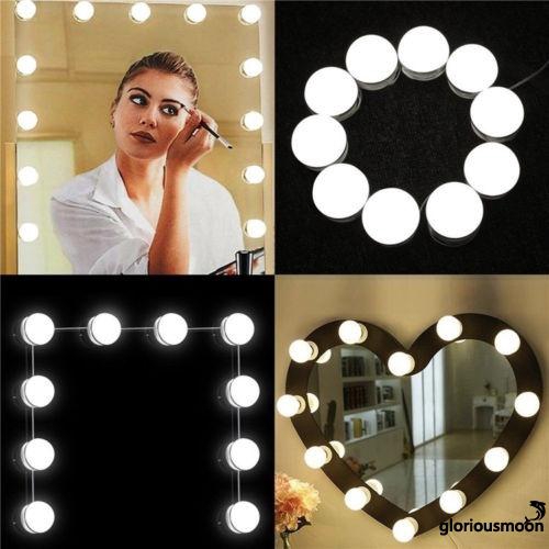 Bộ 10 đèn LED dùng để trang trí gương chuyên nghiệp | BigBuy360 - bigbuy360.vn