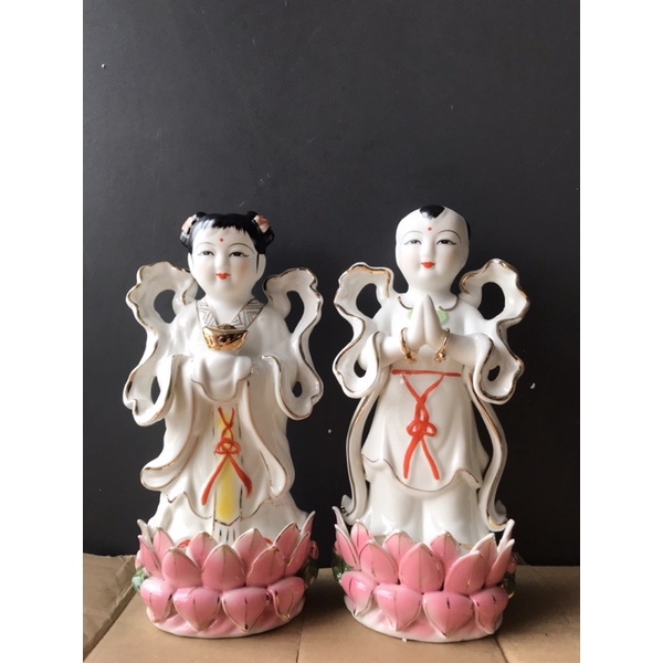 25) ĐÔI TIÊN ĐỒNG NGỌC NỮ - ĐÔI TIỂU ĐỒNG 25cm chân hoa sen siêu đẹp