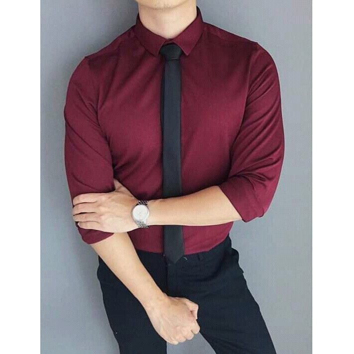 Áo sơ mi nam vải KATE lụa bao đẹp | BigBuy360 - bigbuy360.vn